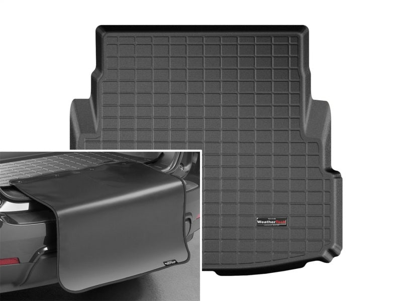 WeatherTech 2017+ Jaguar XE Cargo Liner w/Bumper Protector - Black
