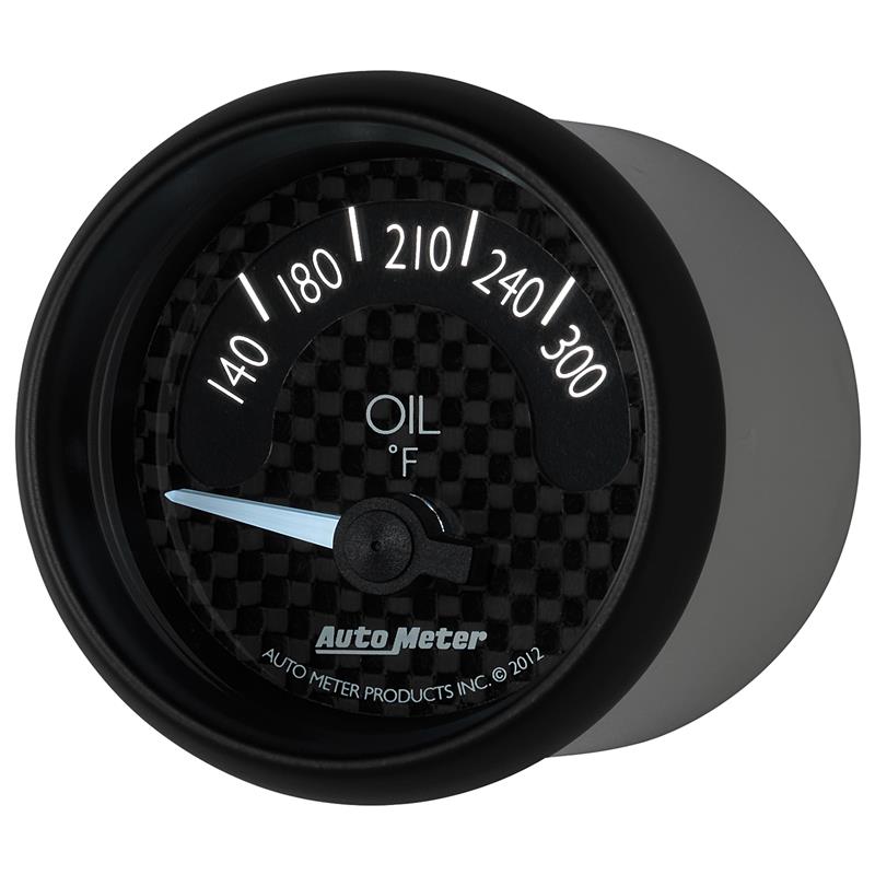 Autometer GT Series 52mm Short Sweep Electronic 140-300 Deg F Oil Temperature