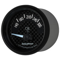 Autometer GT Series 52mm Short Sweep Electronic 140-300 Deg F Oil Temperature
