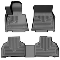 Husky Liners 19-26 BMW X7 (2nd Row Bench Seats) WeatherBeater Front & 2nd Row Floor Liners - Black