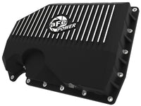 aFe 05-19 VW 1.8L/2.0L w/o Oil Sensor Engine Oil Pan Black POWER Street Series w/ Machined Fins