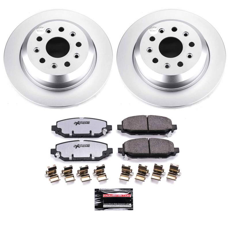 Power Stop 18-25 Jeep Wrangler Rear Z36 Coated Truck & Tow Brake Kit