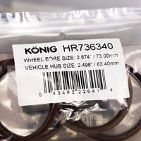 Konig Hub Ring Set (4pcs) - 73.1mm O.D. / 63.4mm I.D.