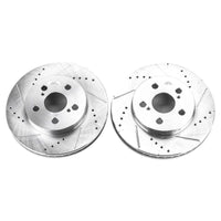 Power Stop 16-19 Toyota Prius Front Evolution Drilled & Slotted Rotors - Pair