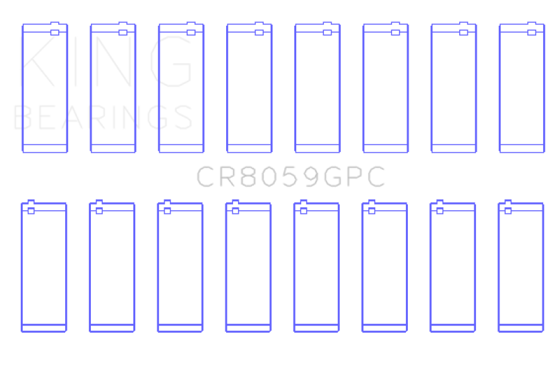King Engine Bearings General Motors Duramax Diesel (Size 0.25) Connecting Rod Bearing Set