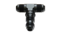 Vibrant -8AN Bulkhead Adapter Tee Fitting - Anodized Black Only