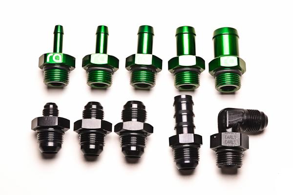 Radium Engineering Universal Hose Barb Adapter For 1-3/4in ID Hose ( w/ 1/4NPT Port) - Green
