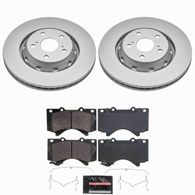Power Stop 16-21 Lexus LX570 Front Z23 Coated Brake Kit