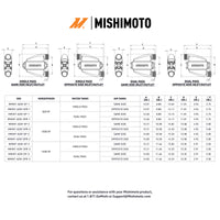 Mishimoto Universal Air-To-Water Intercooler Single Pass (500hp) - Opposite Side Inlet/Outlet