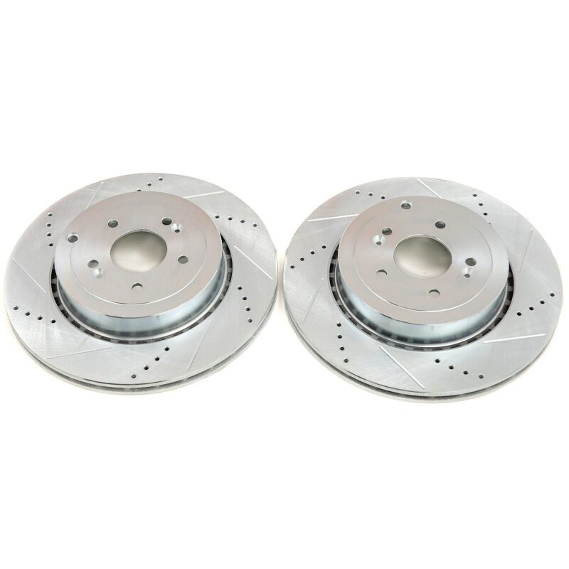 Power Stop 18-20 Kia Stinger Rear Evolution Drilled & Slotted Rotor - Pair