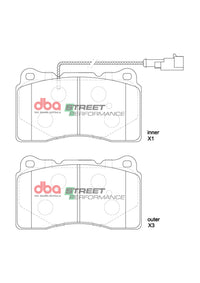 DBA 14-16 Maserati Ghibli (w/345mm Front Rotor) SP Performance Front Brake Pads