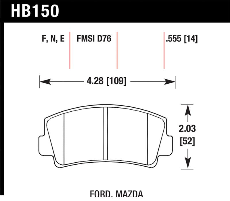 Hawk HP+ Street Brake Pads