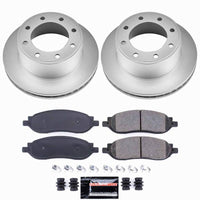 Power Stop 05-07 Ford F-250 Super Duty Rear Z23 Coated Brake Kit