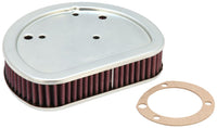 K&N Replacement Air Filter 7.125in L x 5.688in W x 1.625in H for Harley-Davidson
