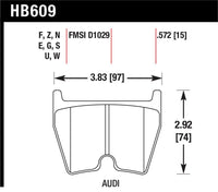 Hawk 08-15 Audi R8 DTC-70 Race Front Brake Pads