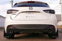 Rally Armor 14-18 Mazda3 Red UR Mud Flap w/White Logo