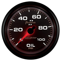 Autometer Phantom II 2-5/8in 100 PSI Mechanical Oil Pressure Gauge