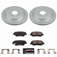 Power Stop 2019 Cadillac CTS Rear Z23 Coated Brake Kit