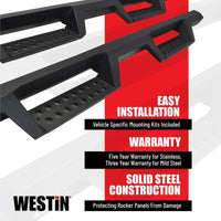 Westin HDX Stainless Drop Hitch Step 34in Step 2in Receiver - Textured Black