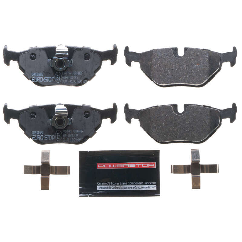 Power Stop 97-03 BMW 540i Euro-Stop ECE-R90 Rear Brake Pads