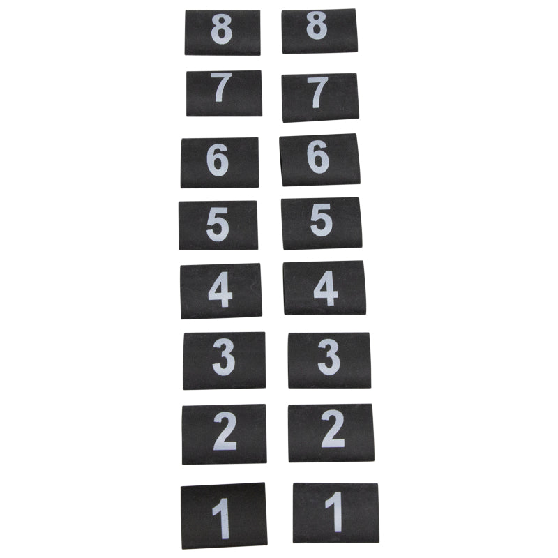 FAST Cyl. Numbering Kit, 8.5Mm, Heat Shrink, 8.5Mm Universal