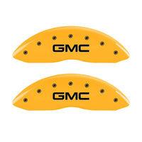 MGP 2 Caliper Covers Engraved Front GMC Yellow Finish Black Characters 2004 GMC Canyon