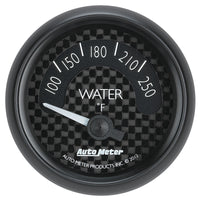 Autometer GT Series 52mm Short Sweep Electronic 100-250 Deg F Water Temperature