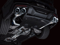 AWE 2024 Ford Mustang Dark Horse S650 RWD Track Edition Cat-Back Exhaust w/ Quad Chrome Silver Tips