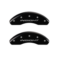 MGP Front set 2 Caliper Covers Engraved Front Insight Black finish silver ch