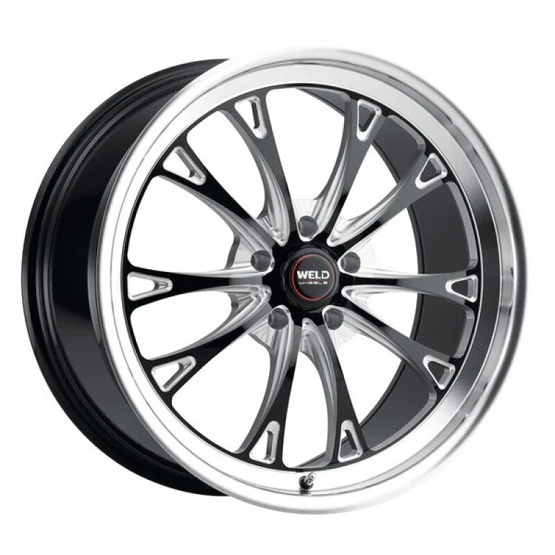 Weld S157 18X5 Belmont Drag 5X120 ET-08 BS2.7 Gloss Black MIL Dia 78.1