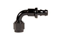 Fleece Performance Universal -6AN 90Deg to Hose Barb - Black