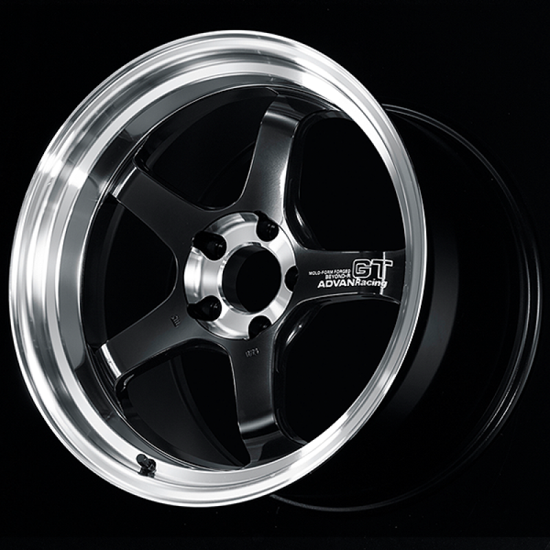 Advan GT Beyond-R 18X8.5 / +37 Off / 5x114.3 BC / 73mm Bore / Diamond Cut and Dark Platinum Black