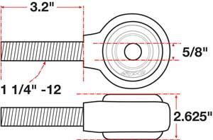 SPC Performance xAxis Rod End Ball Joint