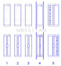 King Engine Bearings GM V8 OHV 16 Valve (Size STD) Main Bearing Set