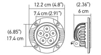 Hella Value Fit 90mm 6 LED Light - FLSH Off Road Spot Light