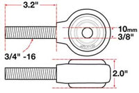 SPC Performance xAxis Rod End Ball Joint