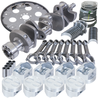 Eagle Chevy 350 1Pc 3.480in Crank 5.700in I-Beam Rods 4.030in Pistons 168 Tooth FP Balanced Assembly