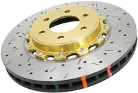 DBA 08+ EVO X Front Drilled & Slotted 5000 Series 2 Piece Rotor Assembled w/ Black Hat