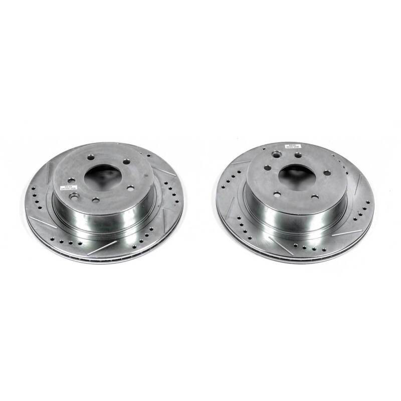 Power Stop 03-04 Infiniti M45 Rear Evolution Drilled & Slotted Rotors - Pair