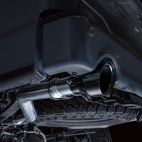 AWE Tuning 2021+ Ford F-150 Tremor (w/ Bumper Cutouts) 0FG Resonated Cat-Back - Diamond Black Tips