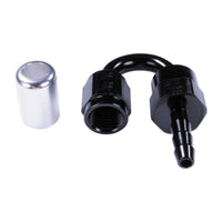 Russell 4AN ProClassic Crimp 180 Degree Hose End - Black