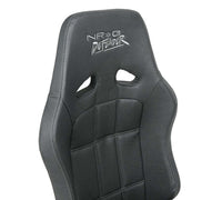 NRG Defender Water Resistant Steel Frame Susp. Seat - Silver w/Black Trim/Defender Logo/Side Bracket