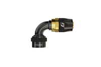 GReddy AN08 30 DEGREE HOSE END SWIVEL BLACK/GOLD ANODIZED
