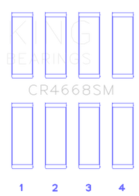 King Engine Bearings Hyundai G4Ke/G4Kc (Size +0.75mm) Connecting Rod Bearing Set