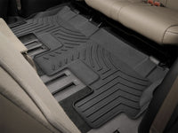WeatherTech 2012+ Toyota Sequoia Rear FloorLiner HP - Black (Bench 2nd Row)