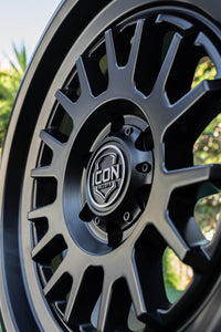 ICON Anza 17x8.5 5x150 25mm Offset 5.75in BS - Satin Black Wheel