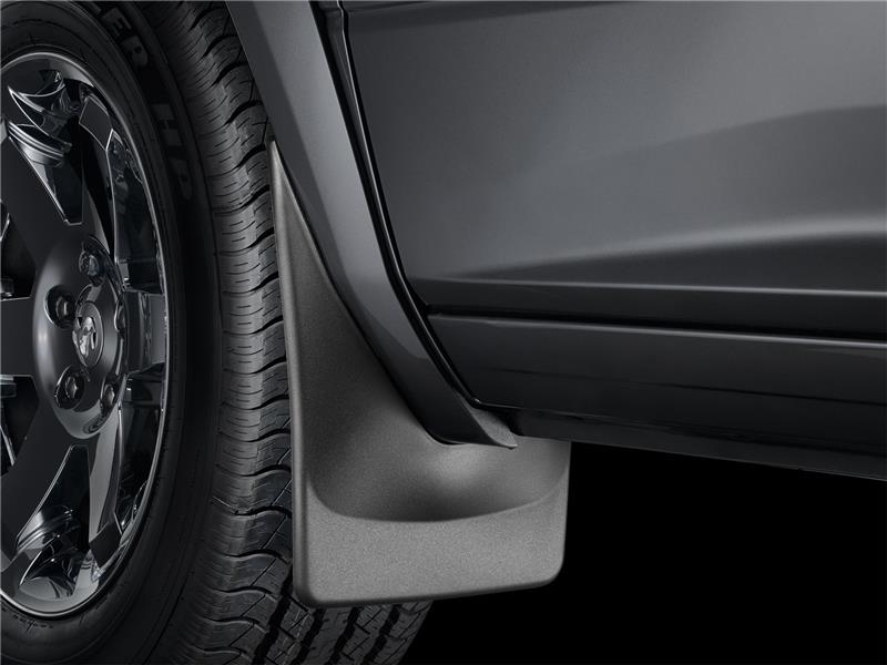 WeatherTech 06+ Dodge Ram Dually No Drill Mudflaps - Black