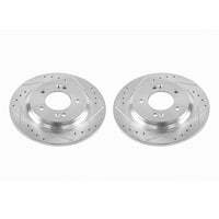 Power Stop 2017 Hyundai Azera Rear Evolution Drilled & Slotted Rotors - Pair