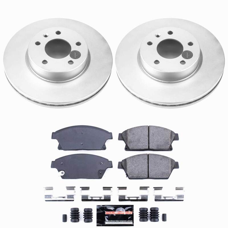 Power Stop 13-18 Cadillac ATS Front Z23 Coated Brake Kit