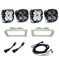 Baja Designs 10-18 Dodge Ram 2500/3500 / 09-12 Ram 1500 Squadron SAE 2.0 Fog Kit (SAE Fog) - Clear